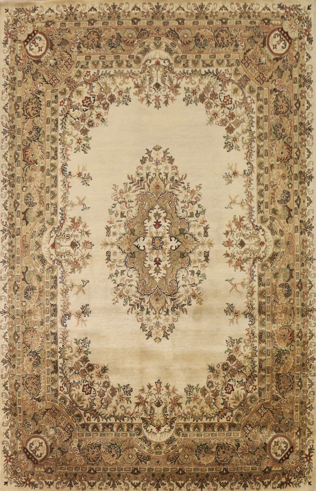 Victorian Style Kirman Area Rug Hand-tufted Wool All Sizes gallery