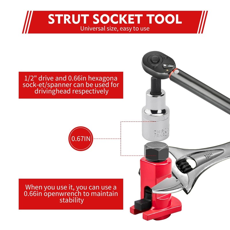3Pcs Strut Spreader Tool, Universal Suspension Knuckle Spreader... gallery
