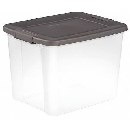 Sterilite 19373V06 Stackable Storage Tote W/ Lid, 12.5 Gal, 19-7/8 In L X gallery