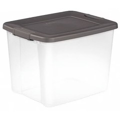 Sterilite 19373V06 Stackable Storage Tote W/ Lid, 12.5 Gal, 19-7/8 In L X