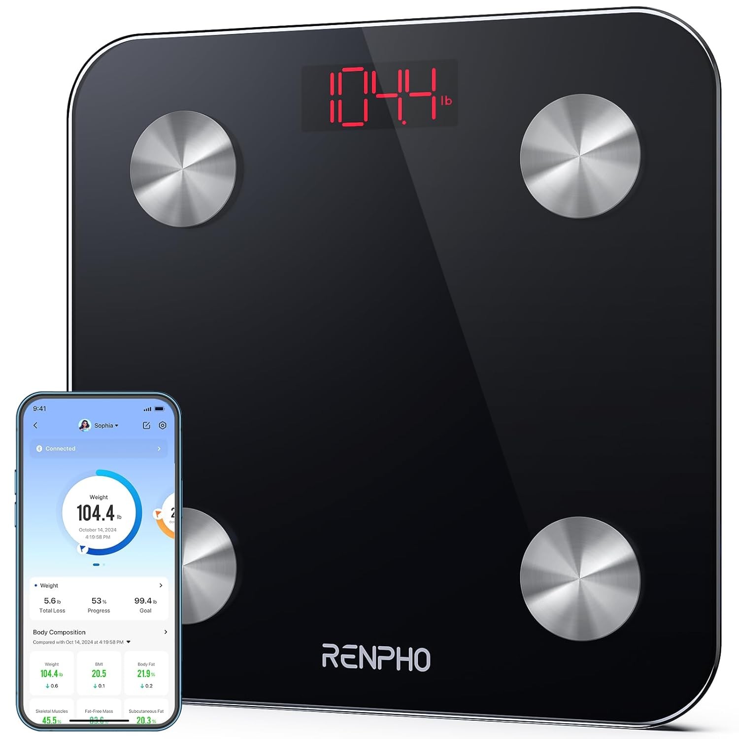 RENPHO Digital Body Weight Scale Highly Accurate Scale for Weight LED Display gallery