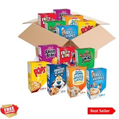 Cold Breakfast Cereal, Bulk Pantry Staples, Kid Snacks, Variety Pack 48 Boxes