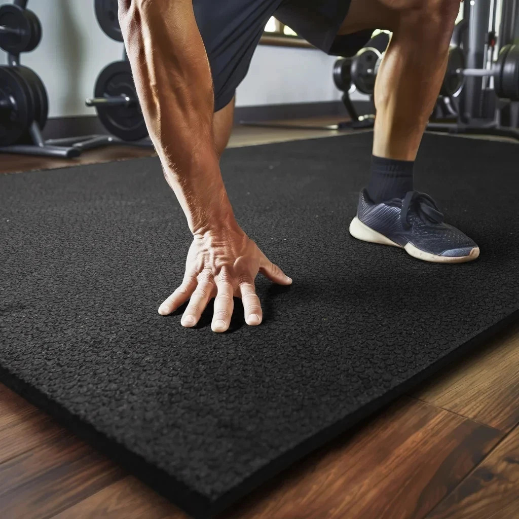 Mohawk 36"x48" Rubber Mat 1/2" Thick Recycled Tire Heavy Duty Gym Garage Outdoor gallery