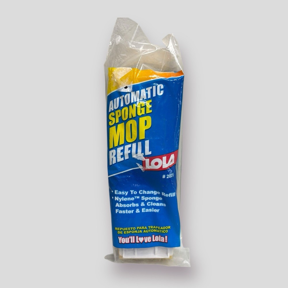 LOLA Automatic Sponge Mop Refill Super Absorbent Head #2031 NOS