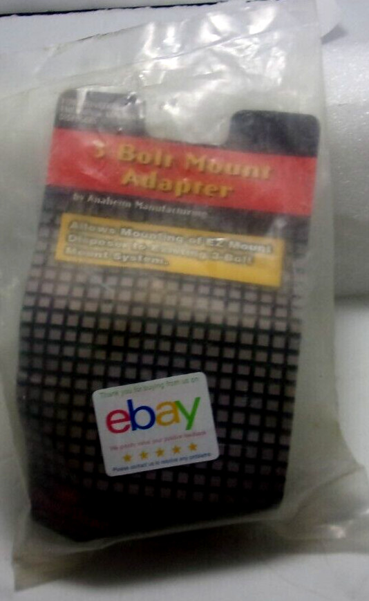 Waste King 3 Bolt Mount Adapter # 3101 Sealed, Black, New gallery