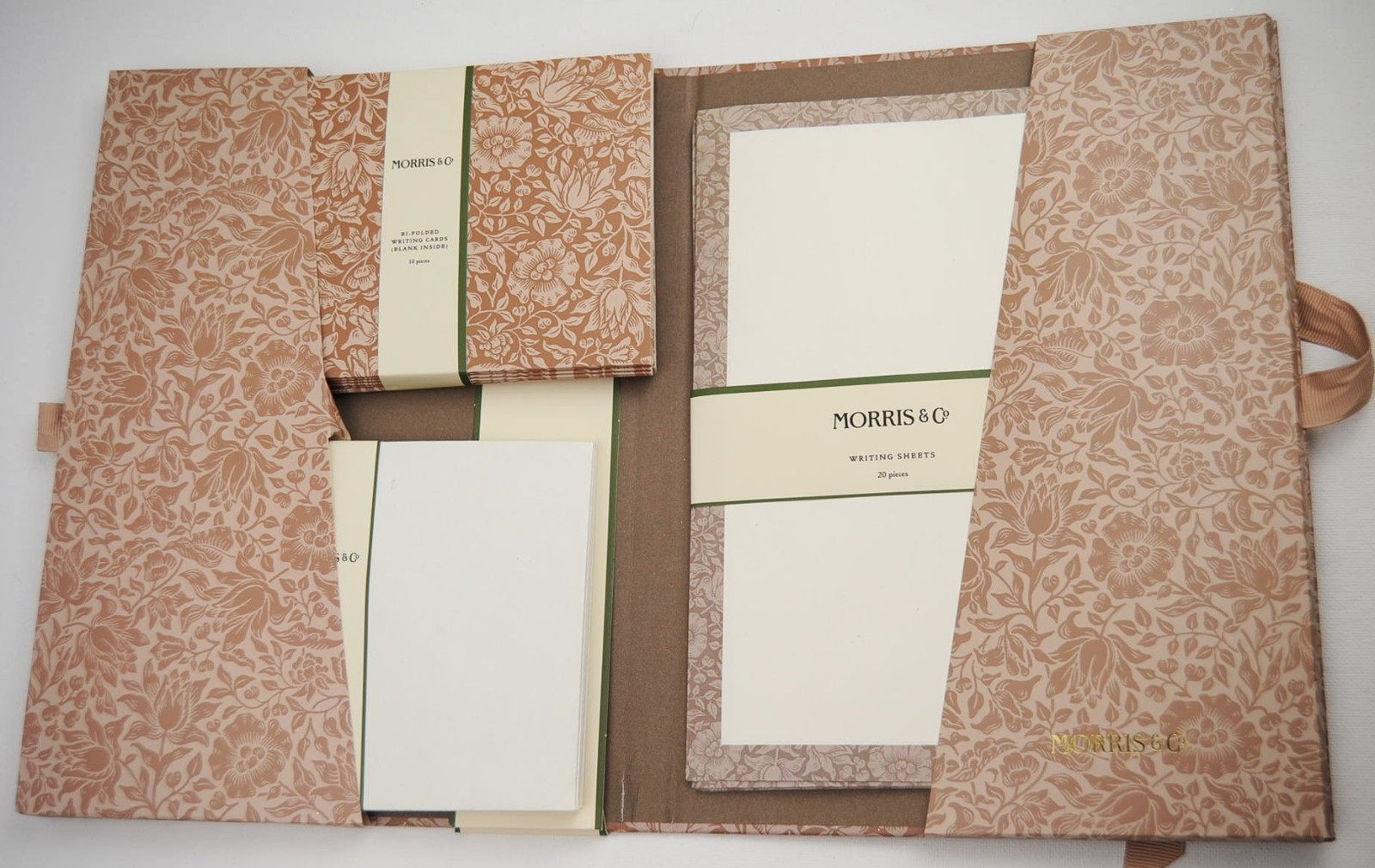 MORRIS & CO. Stationary Set Book Writing set 20x Sheets 10x Cards 10x Envelopes gallery