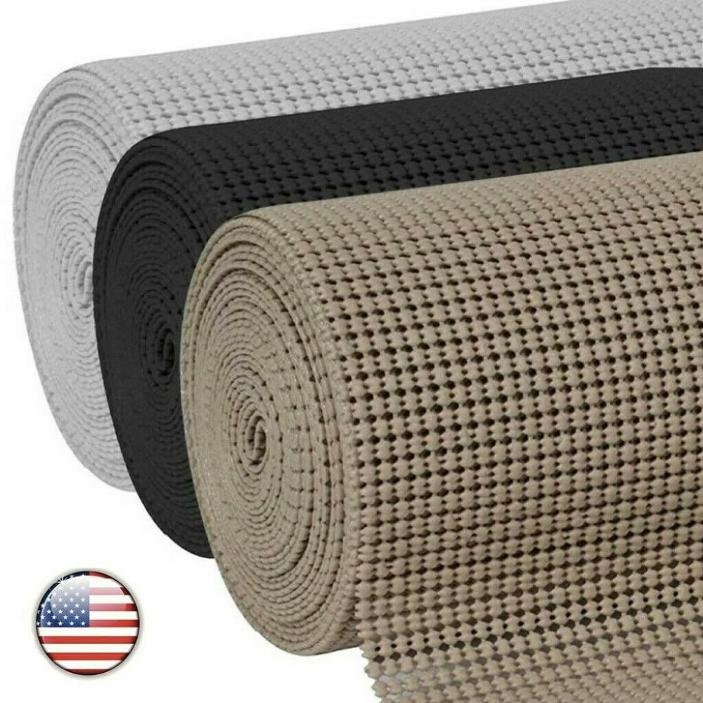 Anti Non Slip Drawer Mat Shelf Liner Cabinet Storage Rubber Kitchen 20*120inch gallery