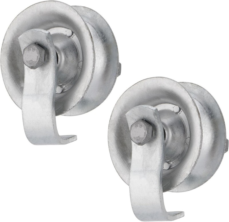 Sliding Gate Rollers 5" Steel Pipe Track Roller Galvanized for 1 5/8" Pipe Track gallery