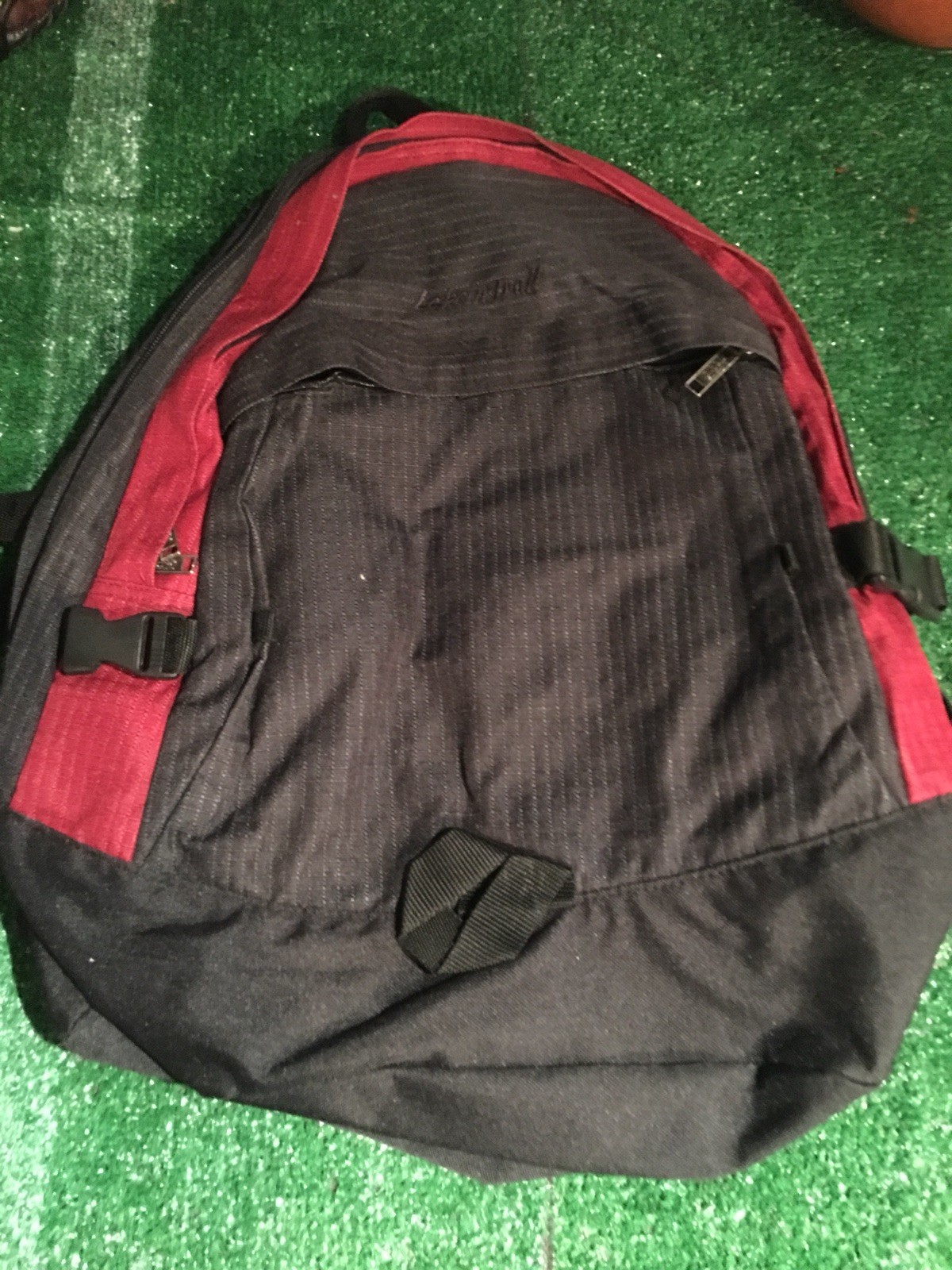Lake & Trail Backpack Back Pack Black Gray red