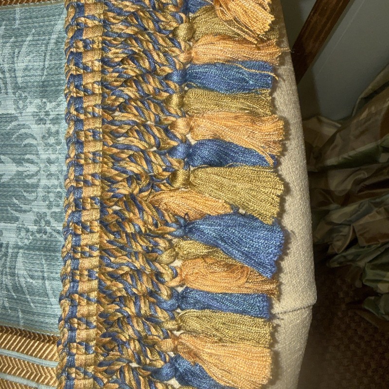 Custom Silk Blend Square Decorator Table Topper Lined 53 X 53 Plus Fringe 4" gallery