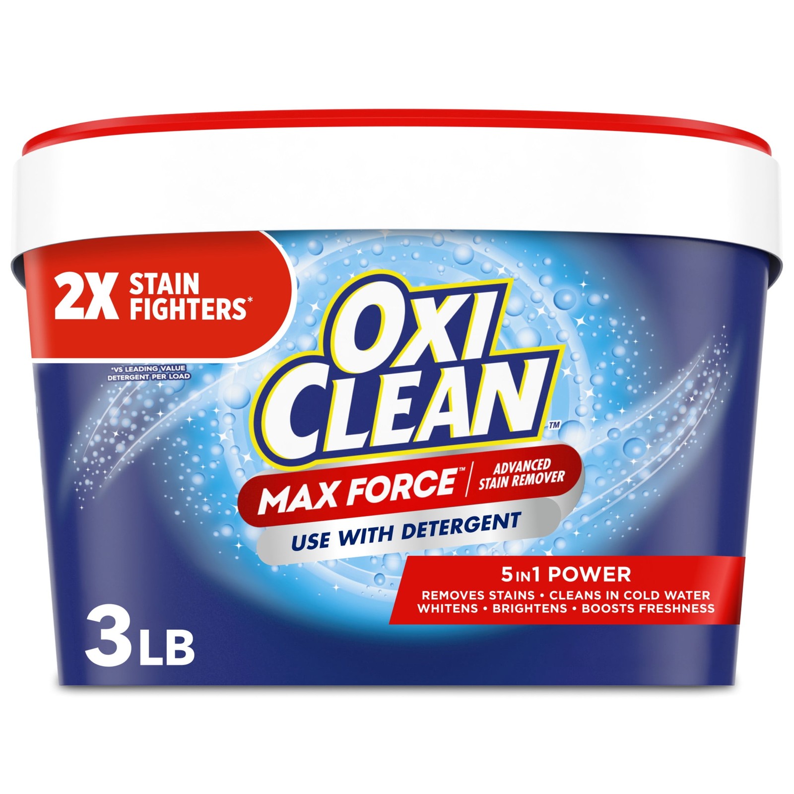 Advanced Stain Remover Powder, Gentle Color-Safe In-Wash Stain Treater, 3 lbs gallery