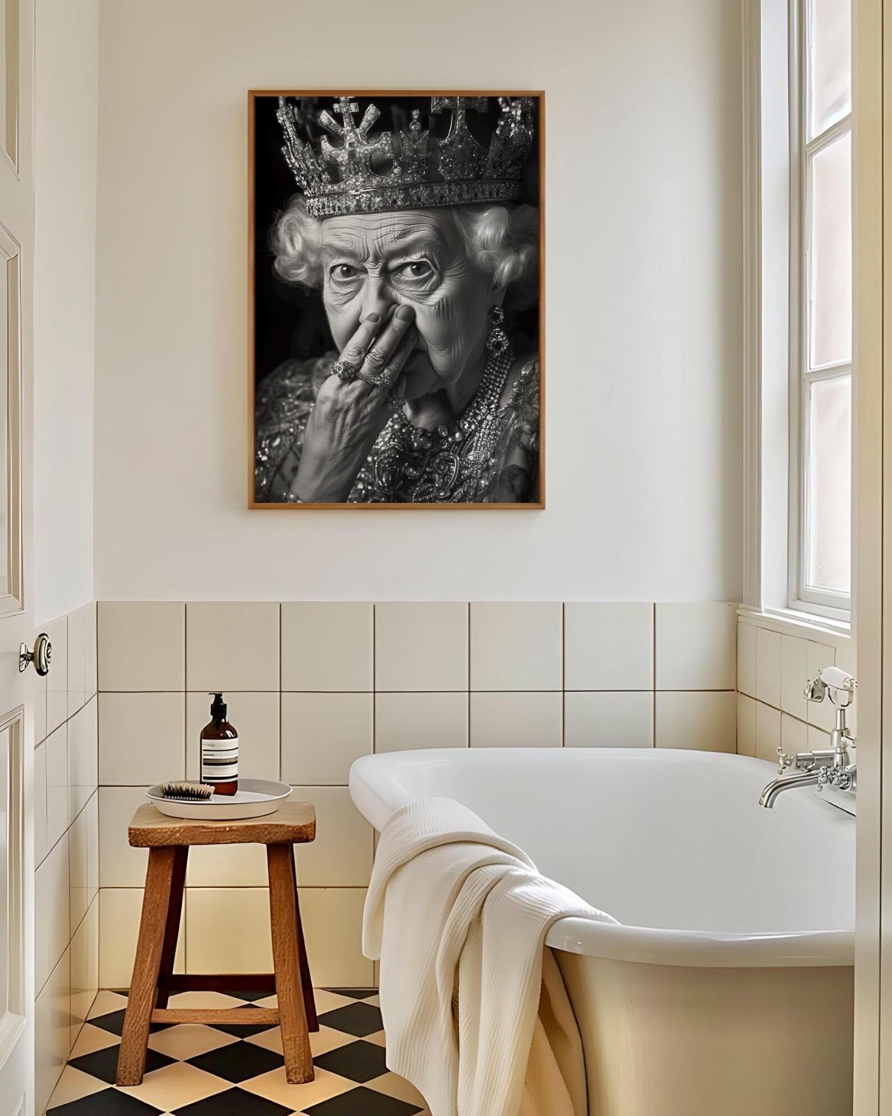 Funny Bathroom Print, Bad Smell Fun Poster, Vintage Queen Wall Art, Toilet Humor gallery