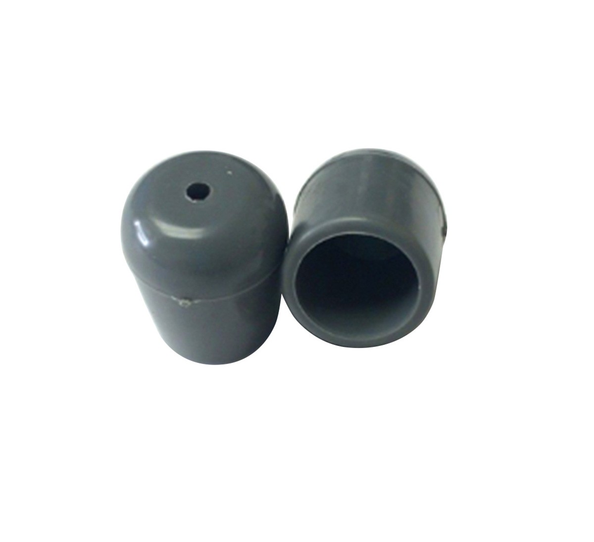 Replacement Folding Chair Tips 50 Pack Dk Gray 3/4 in Round PVC Tubular Leg Caps gallery