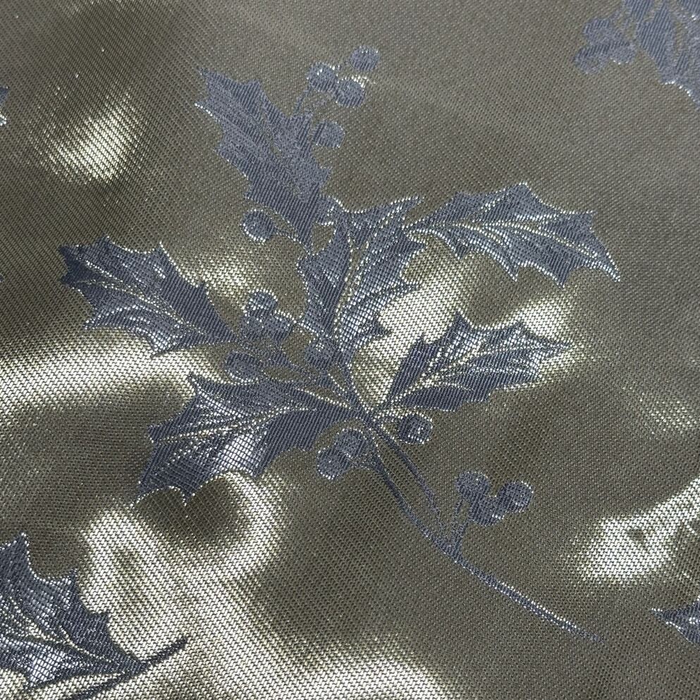 Lenox Holly Tablecloth 60x84 Gold Silver Reversible Christmas Jacquard gallery