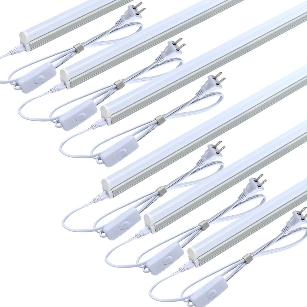 6 Pack LED T5 Integrated Single Fixture 4FT 20W LED Shop Light 6500K SuperBright gallery