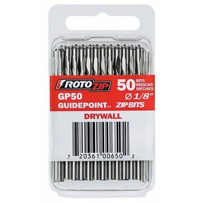RotoZip Genuine Guidepoint Drywall Zipbit, 50 Pack - GP50 gallery