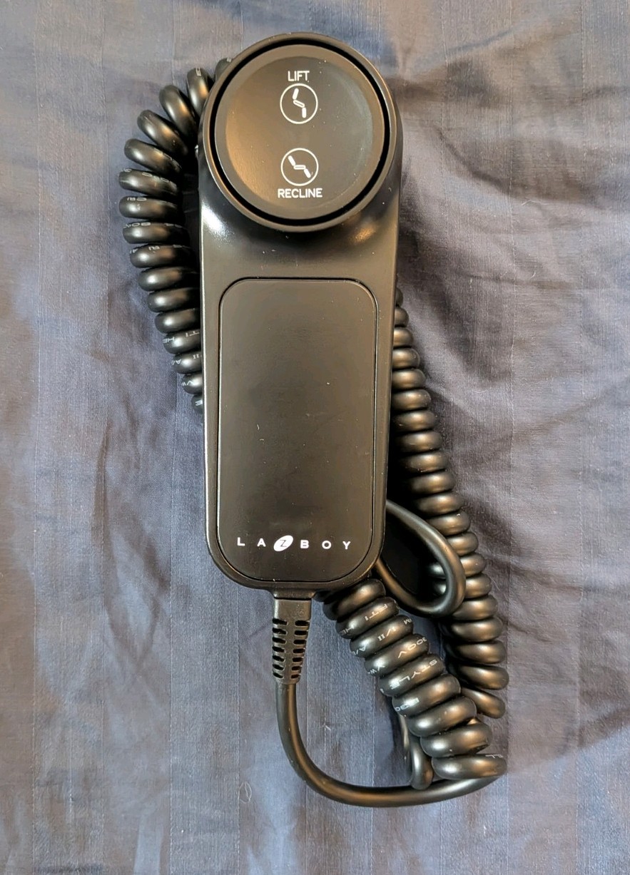 Lazboy Lift Chair Remote 2-Button Control, 10.000116, 5-Pin Connector, New gallery