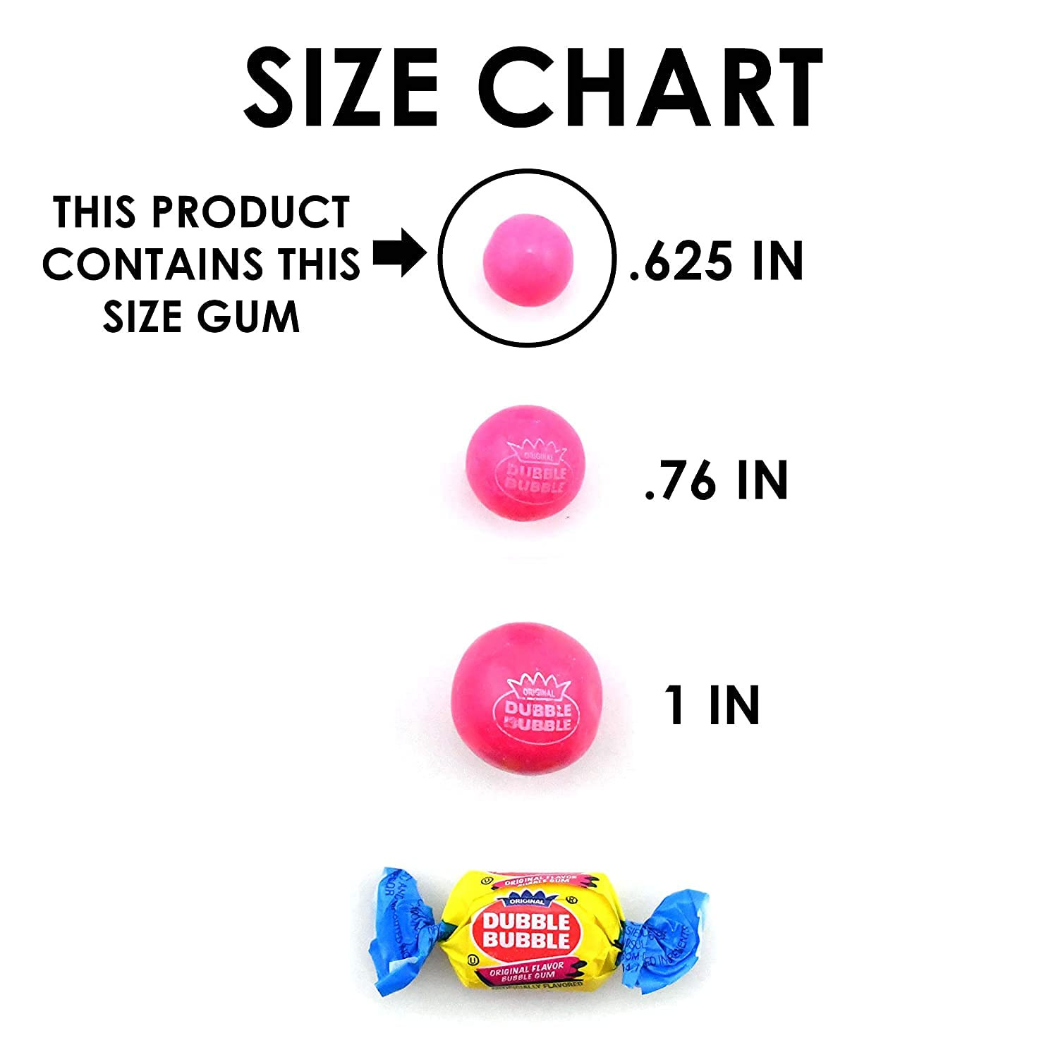 Dubble Bubble (14 Mm Size) Small-Gum Balls Bulk- 2 Pounds gallery