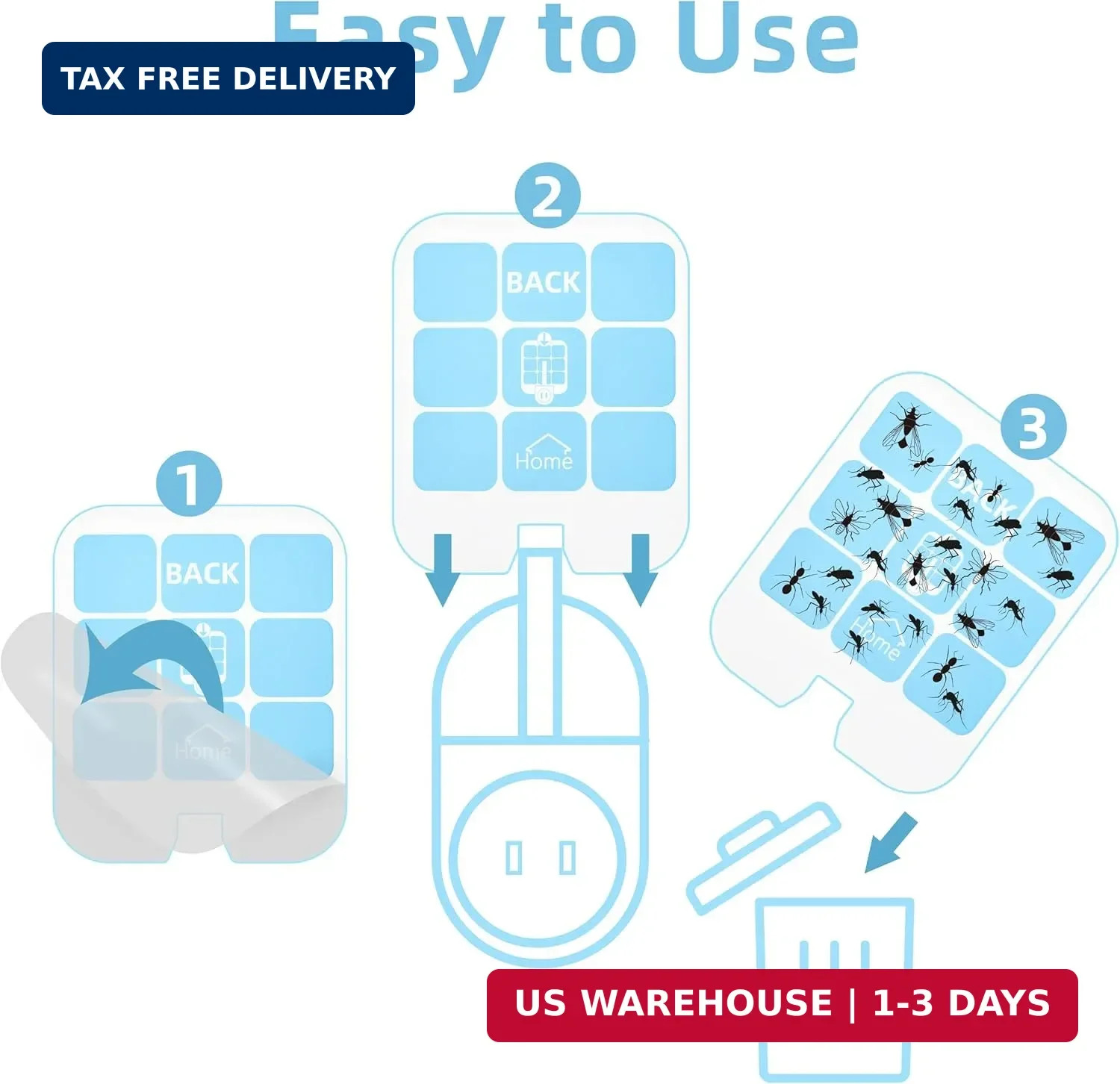 20 Pack Trap Refill Compatible with Saferr Home Fly Trap Refill,Applicable to SH gallery