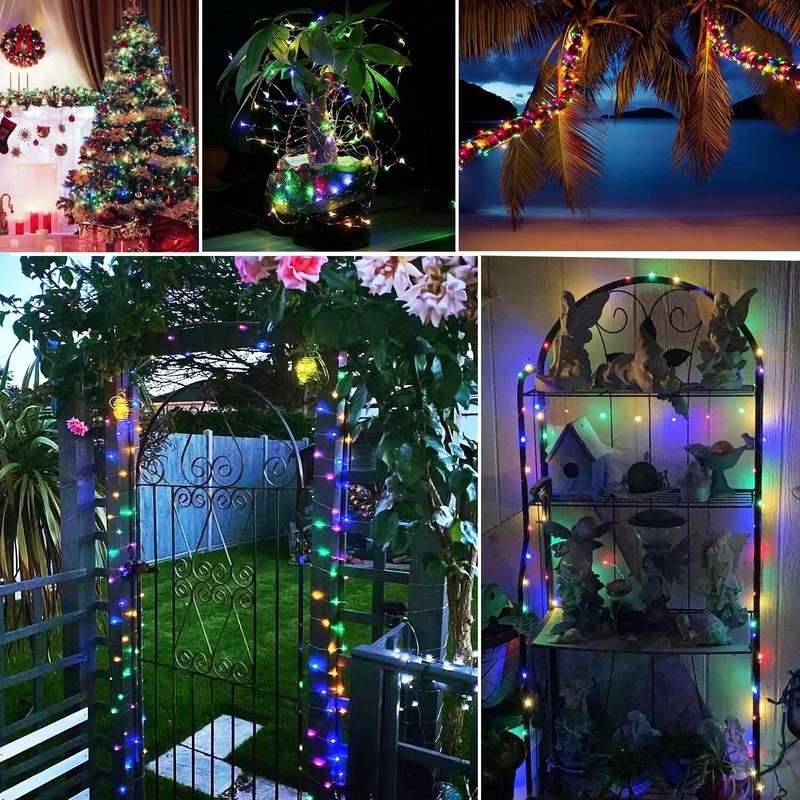 Solar LED String Lights Copper Wire Waterproof Outdoor Fairy LED Decor Garland gallery