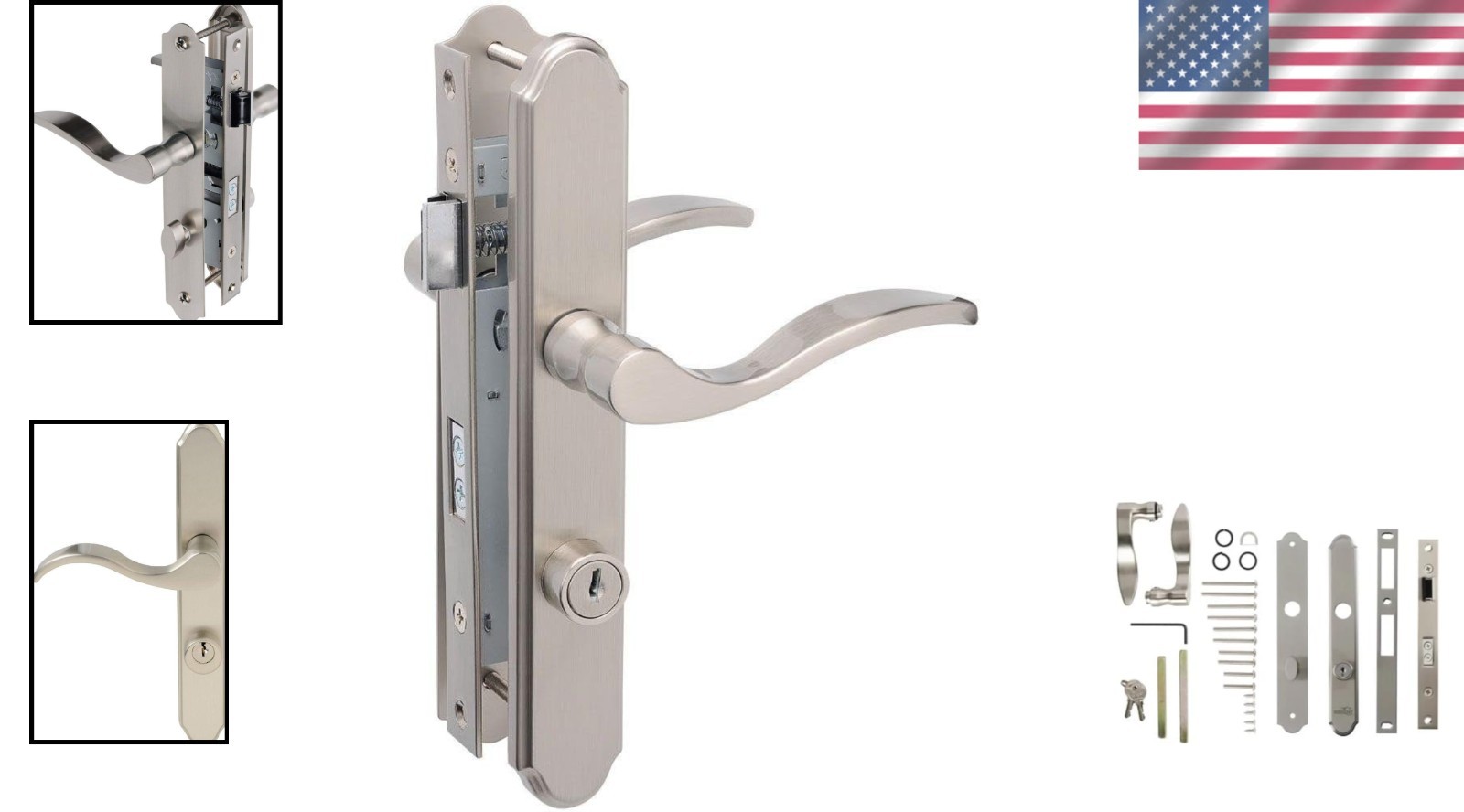 Stylish Mortise Lever Keyed Deadbolt Lock for Exterior Doors gallery