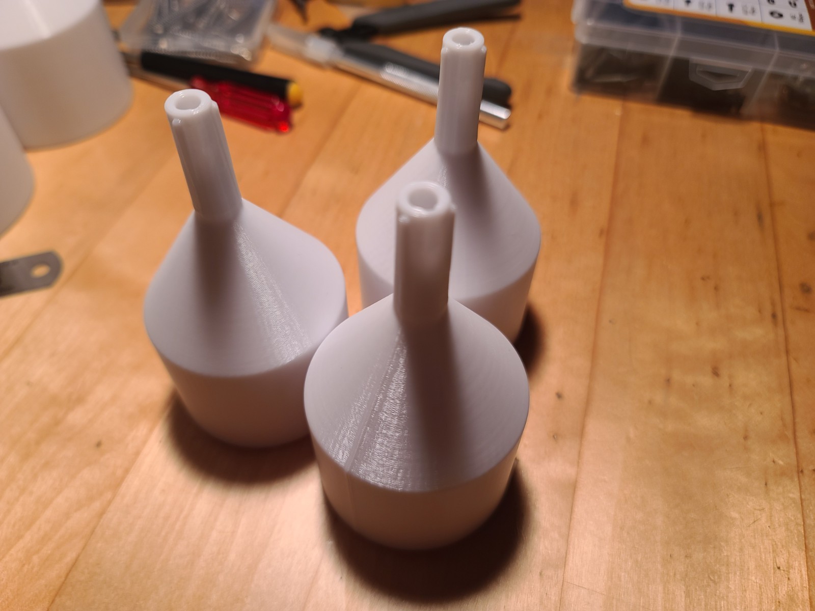 Mini Speed Funnel Set (3‑Pack)–PETG High‑Flow Precision Funnels–Shop/Bench SOLID gallery