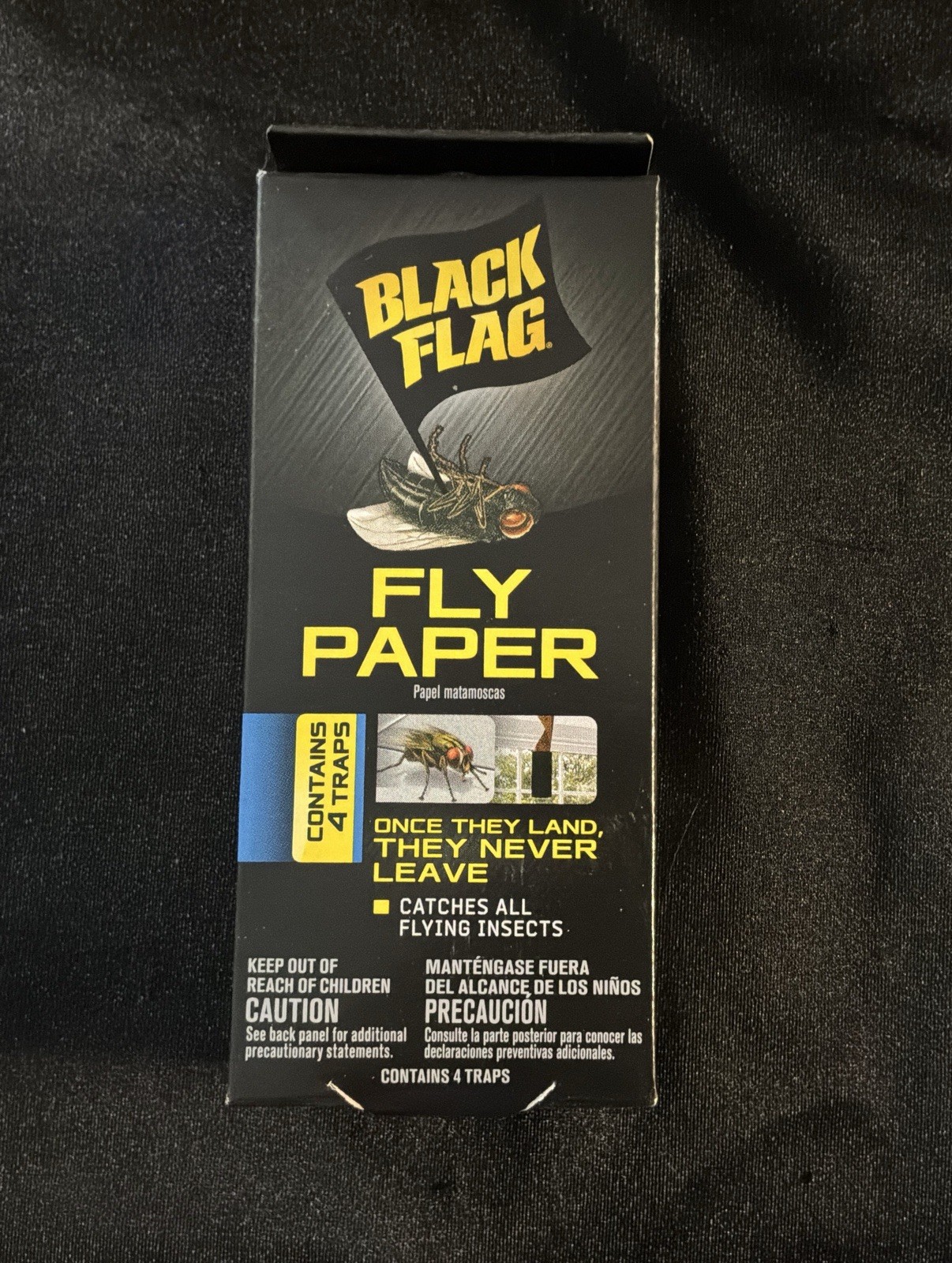 Black Flag Fly Paper Insect Trap Catches Flying Insects Lot of 12 Boxes=48 Traps gallery