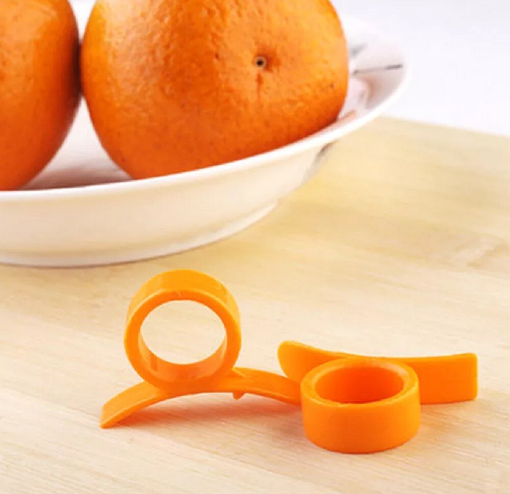 10-Piece Orange Citrus Peeler Set - Easy Fruit Skin Cutter & Opener Tool gallery