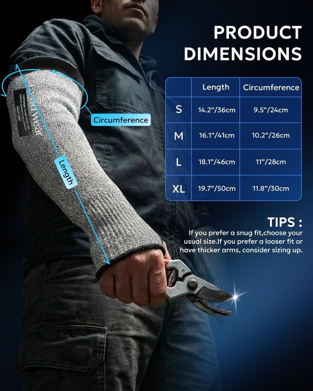 EvridWear Cut Resistant Protective Sleeves Gardening Sleeves Arm Protectors gallery