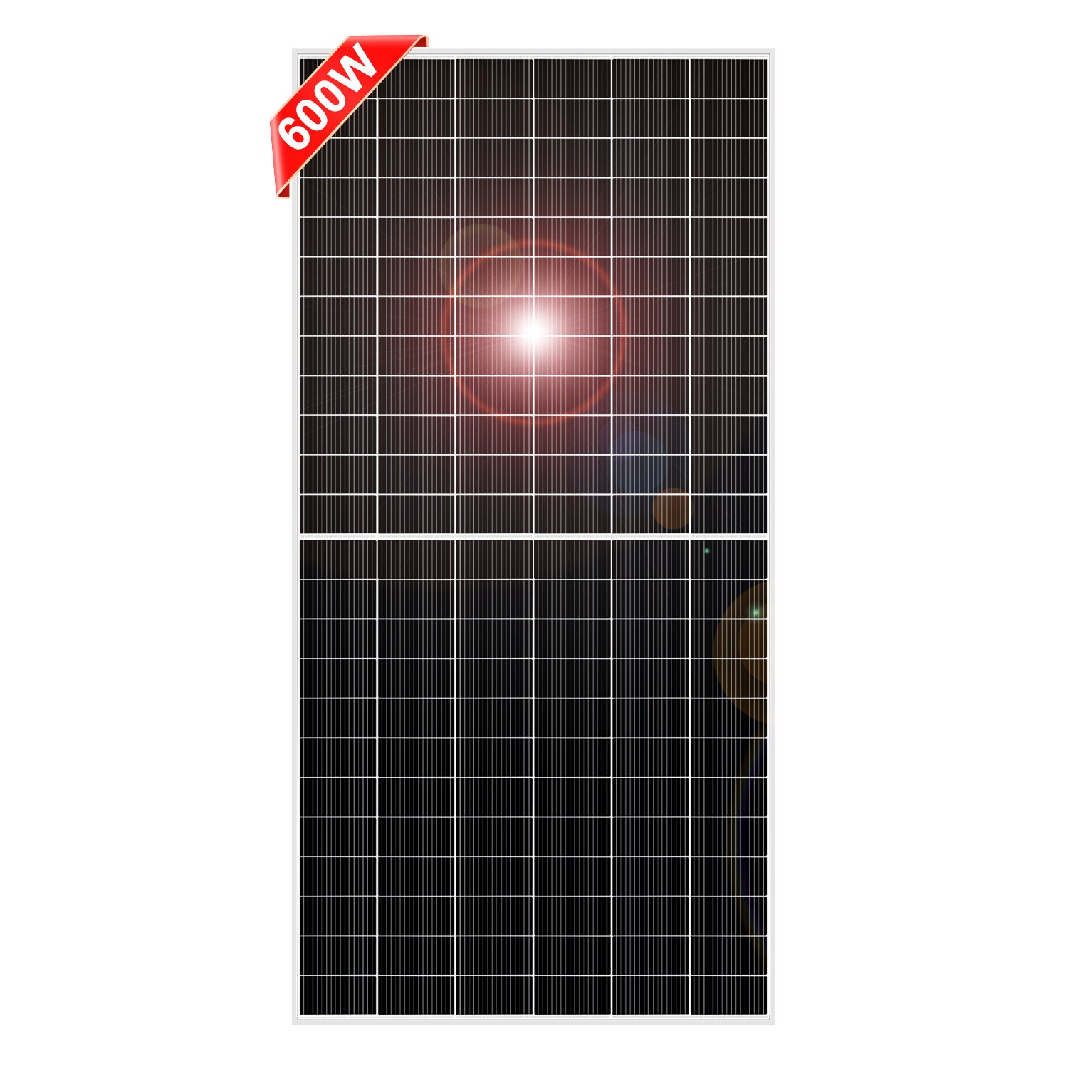 DOKIO 600W N-Type Bifacial Rigid Solar Panel to charge 12V/24V battery systems gallery