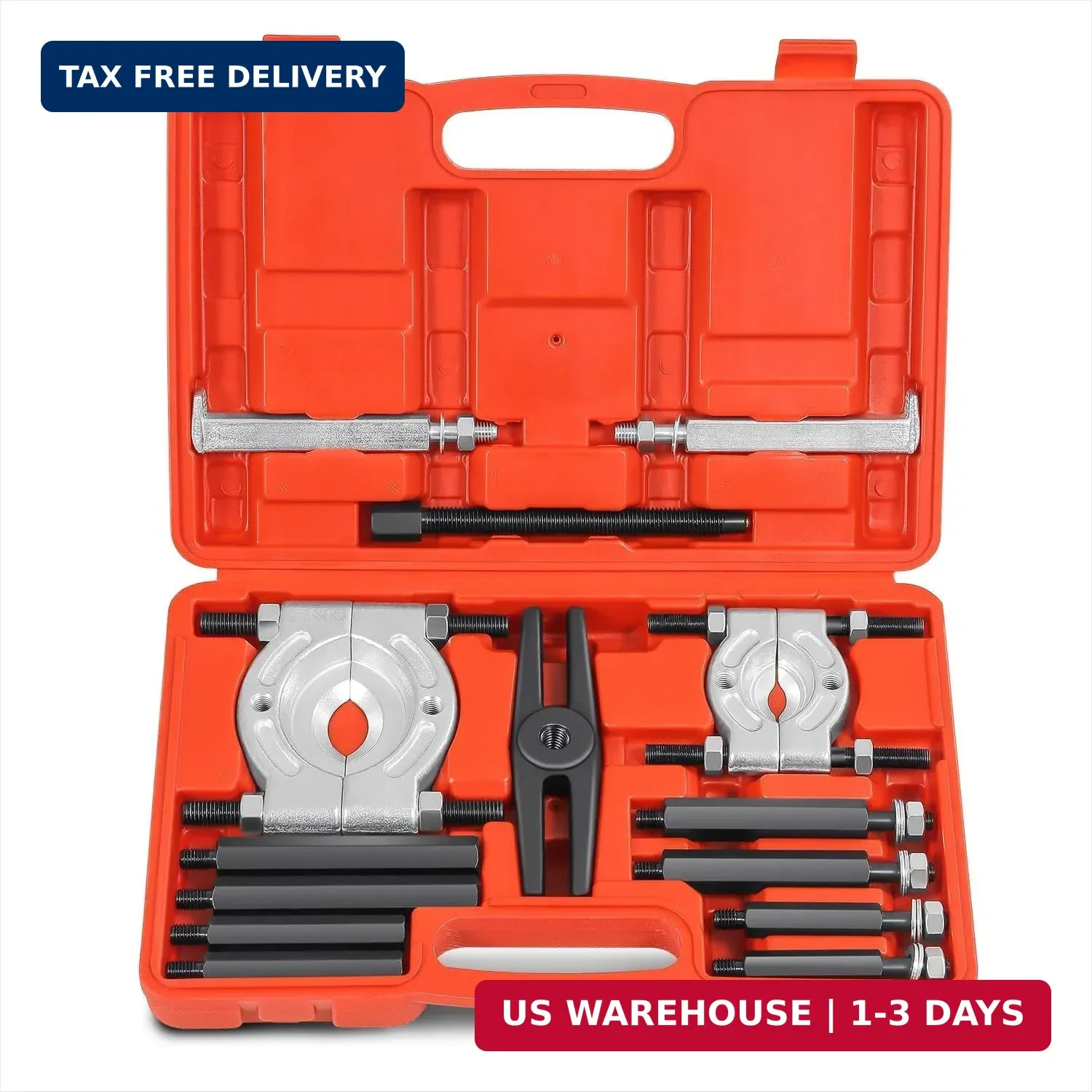 DNA Motoring 14 PCS Bearing Puller Set, 5 Ton Capacity Bearing Separator with 2" gallery