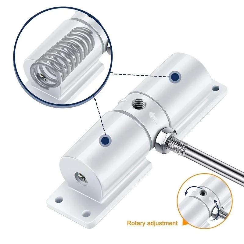 Automatic Door Closer Zinc Alloy Safety Spring Door Closer Adjustable 30 kg gallery