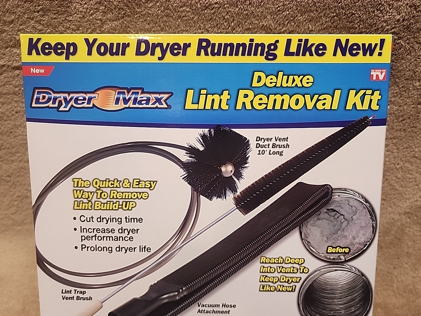 Dryer Max Deluxe Lint Removal Kit. 3 Piece Kit gallery