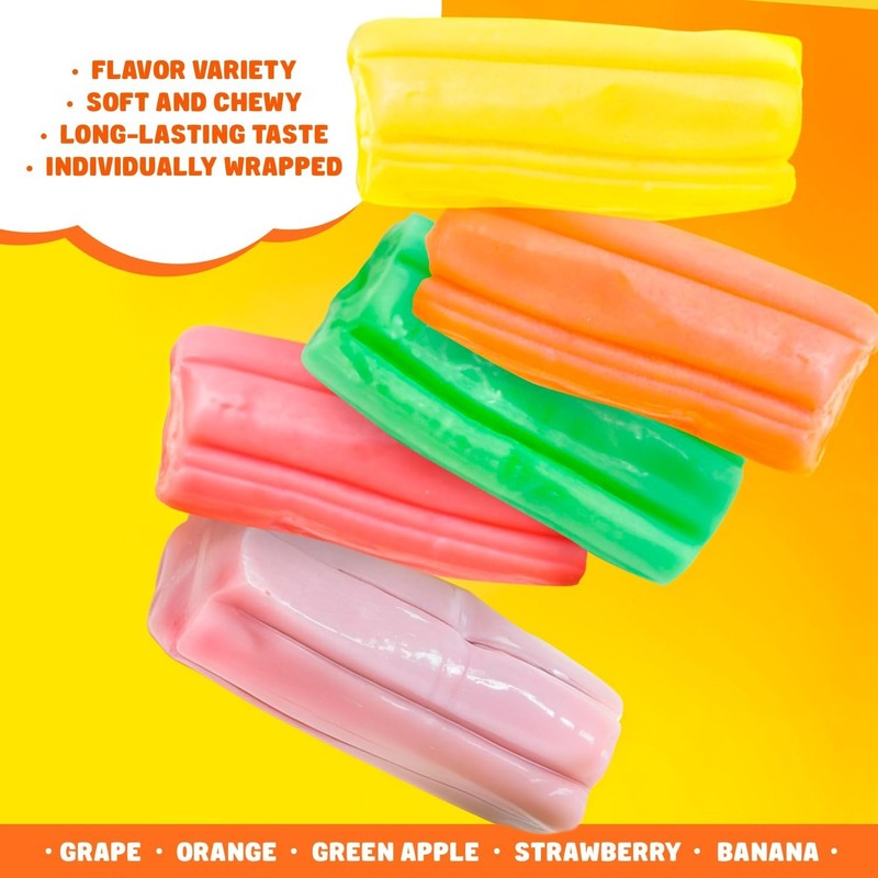 Fruit Chews Assorted Fruity Flavors, Classic Chewy Bulk Wrapped Candy (5 Pounds) gallery