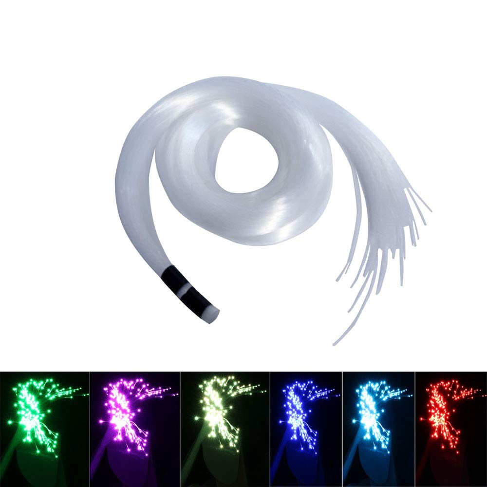 AKEPO PMMA END Glow Fiber Optic Light Cable 100pcs Ф0.03in(0.75mm) 6.5ft/2m f... gallery