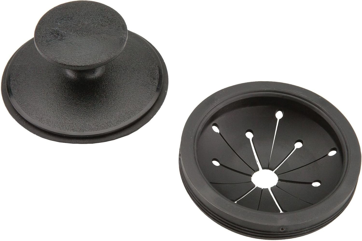 Waste King EZ Mount Garbage Disposal Stopper & Splash Guard Black 1025 gallery