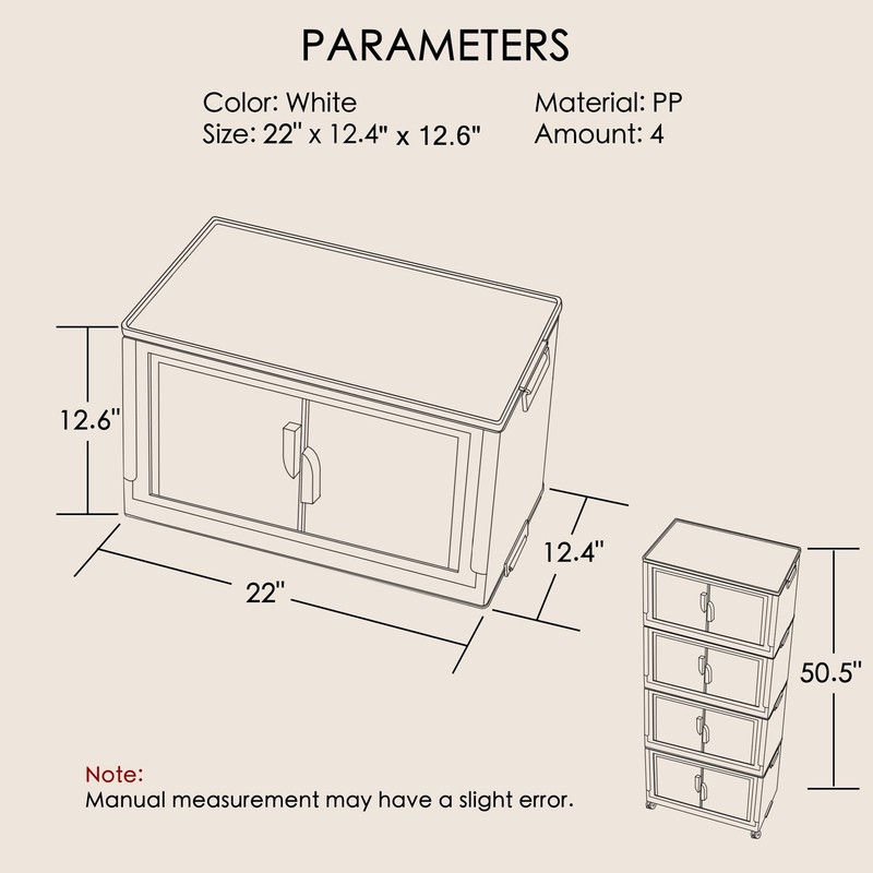 Foldable Storage Bins with Lids Stackable Storage Bins with Doors and Wheels ... gallery