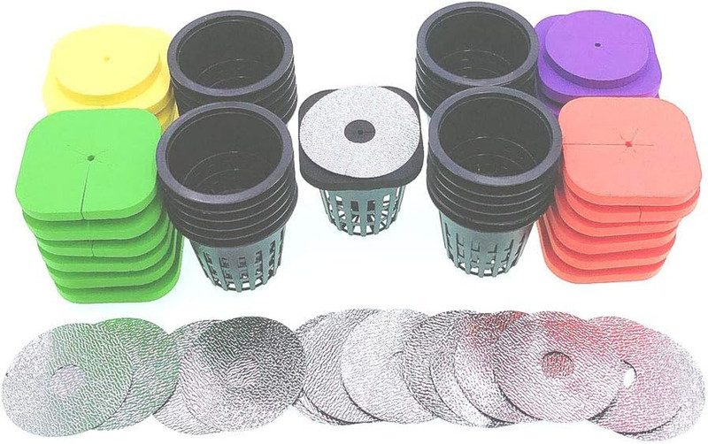 2-Layered Clone Collars W 2 in Net Pots & Reflective Lids, Replacement for 24-Si gallery
