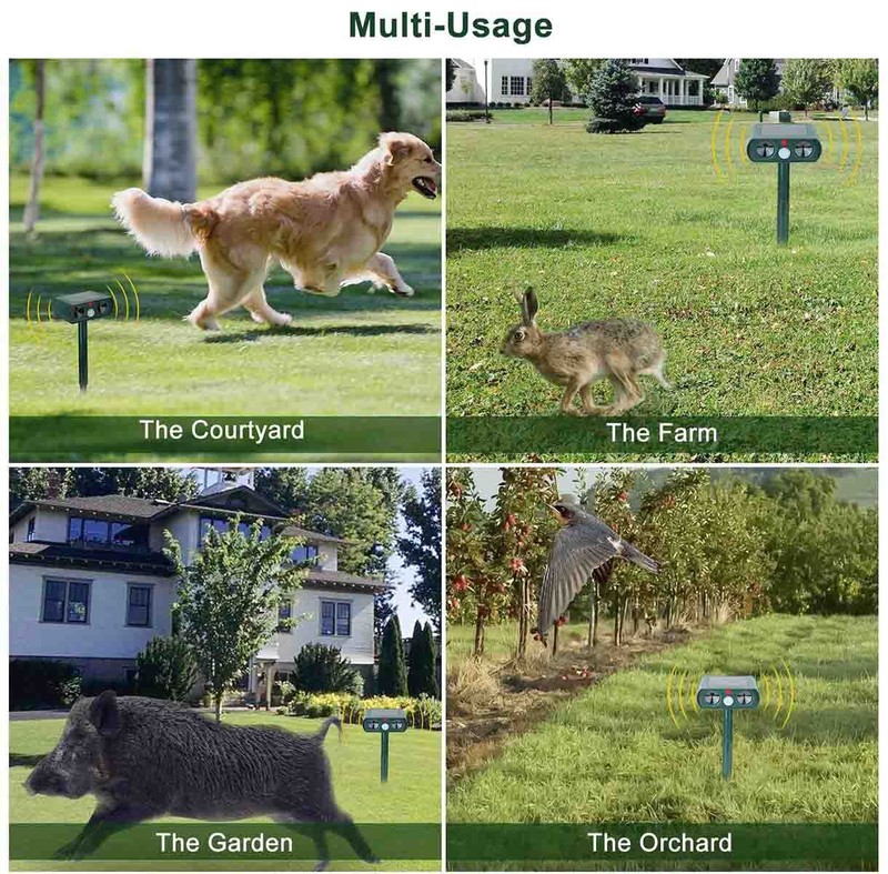 For Ultrasonic Mouse Repellent Squirrel Repeller Rodent Detector Rat Deter US gallery