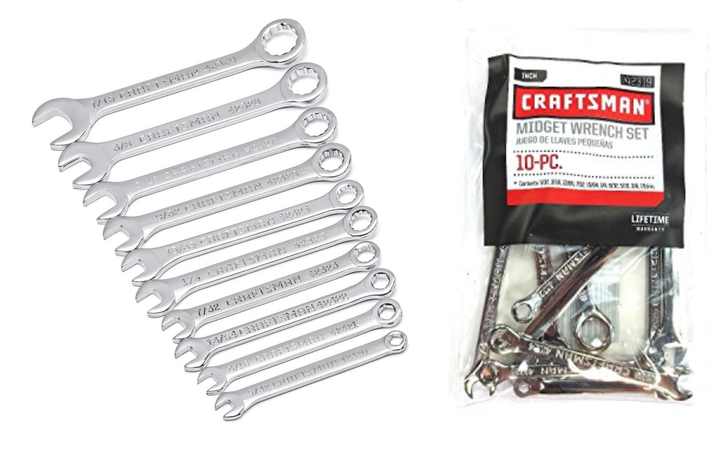 Craftsman Mini Ignition Midget Wrench Set, Set of SAE or Metric or Both gallery
