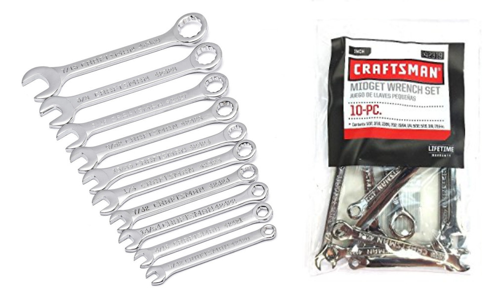 Craftsman Mini Ignition Midget Wrench Set, Set of SAE or Metric or Both