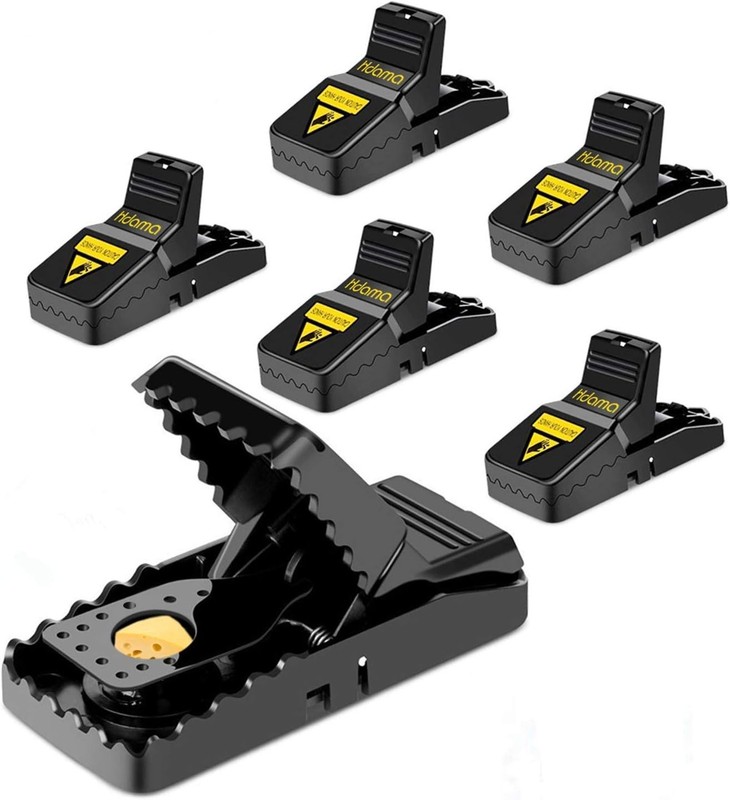 Hdama 6 Pack Mouse Trap Reusable Quick Kill Snap Traps for Indoor & Outdoor Use. gallery
