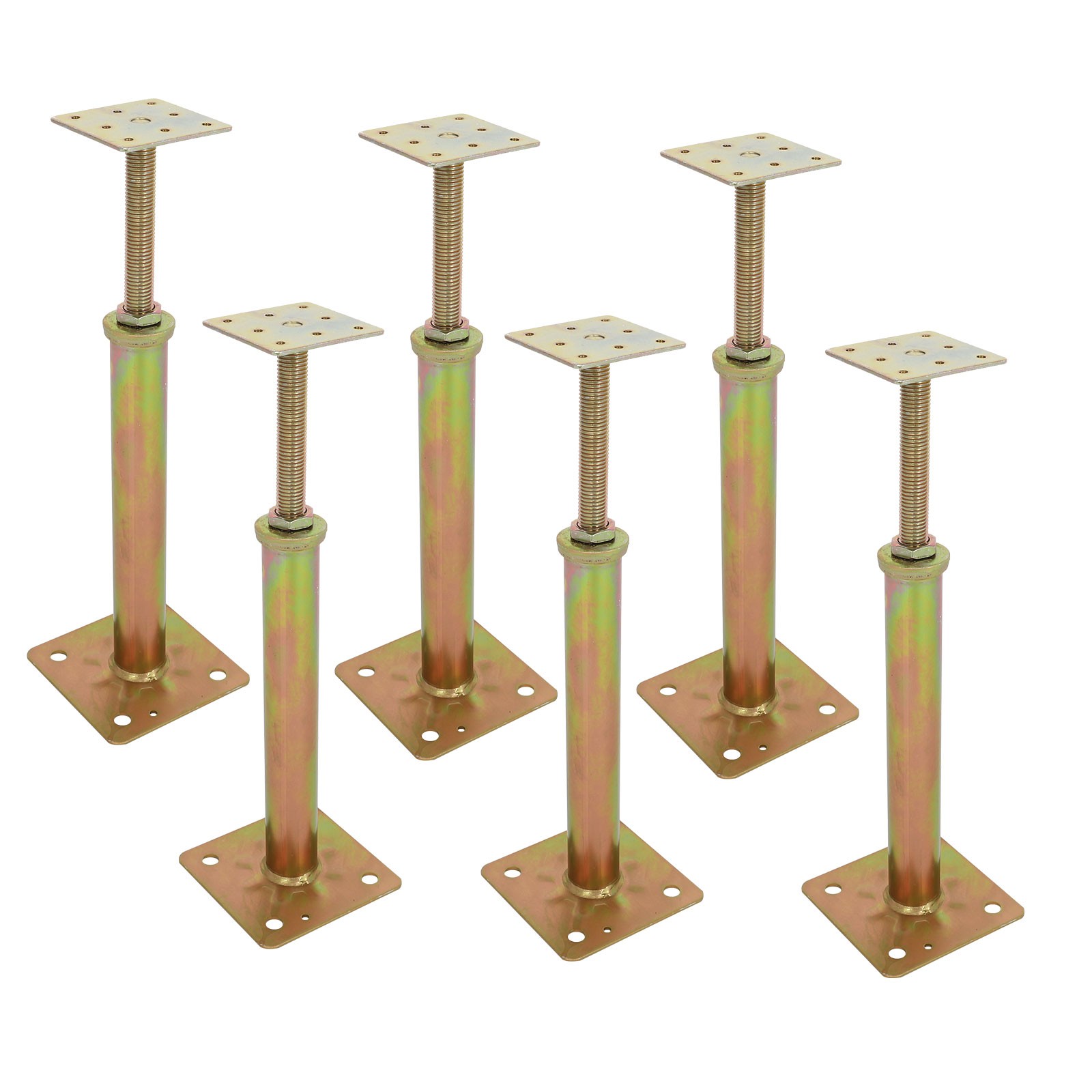 6 Pack House Floor Jacks for Leveling,Adjustable Basement Floor Jack 11.6"-16" gallery