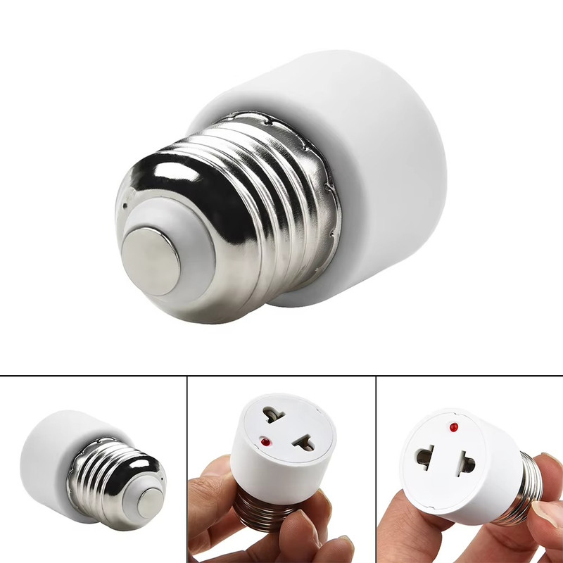 Outlet Light Socket Adapter, E26 Light Bulb to Plug Converter 1pcs gallery