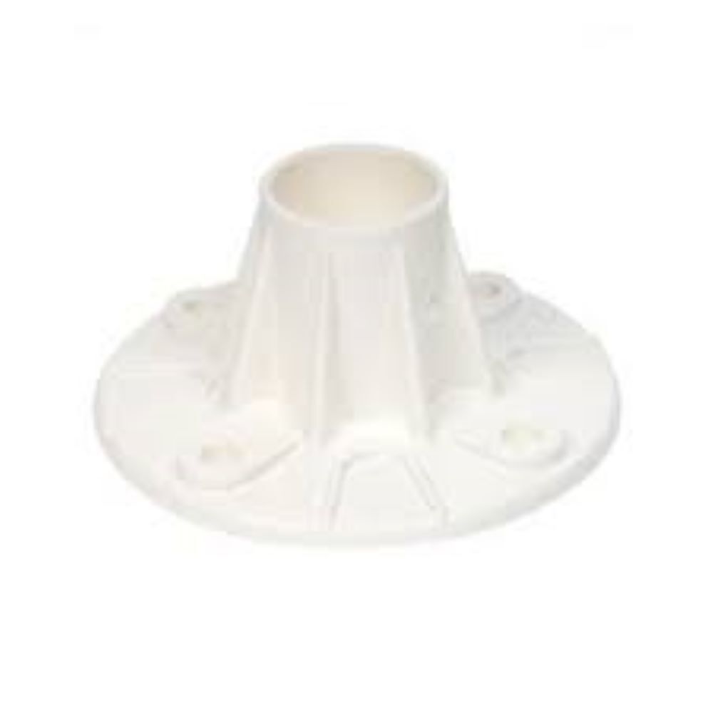 S.R. Smith 05-623 Plastic Deck-Mounted Flange, with Hardware, White - Single gallery