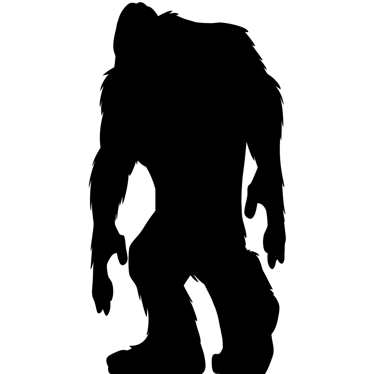 SP12642 BigFoot Big Foot 87in Extra Large Silhouette Cardboard Cutout Stand gallery