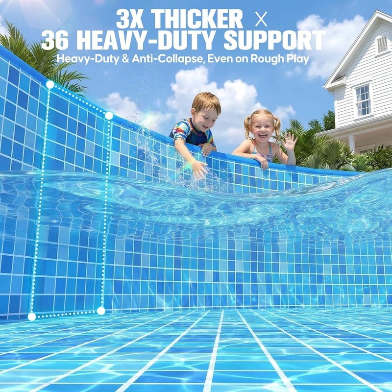 2026 Large Foldable Pool,Non-Inflatable Pool for Adult,Foldable Swimming Pool,Pl gallery