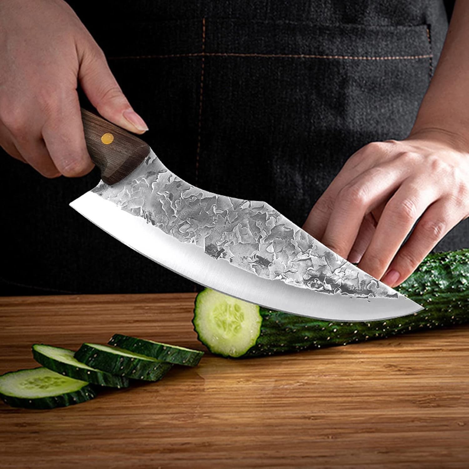 Handmade Forged Chef Knife – High Carbon Stainless Steel Kitchen Knife gallery