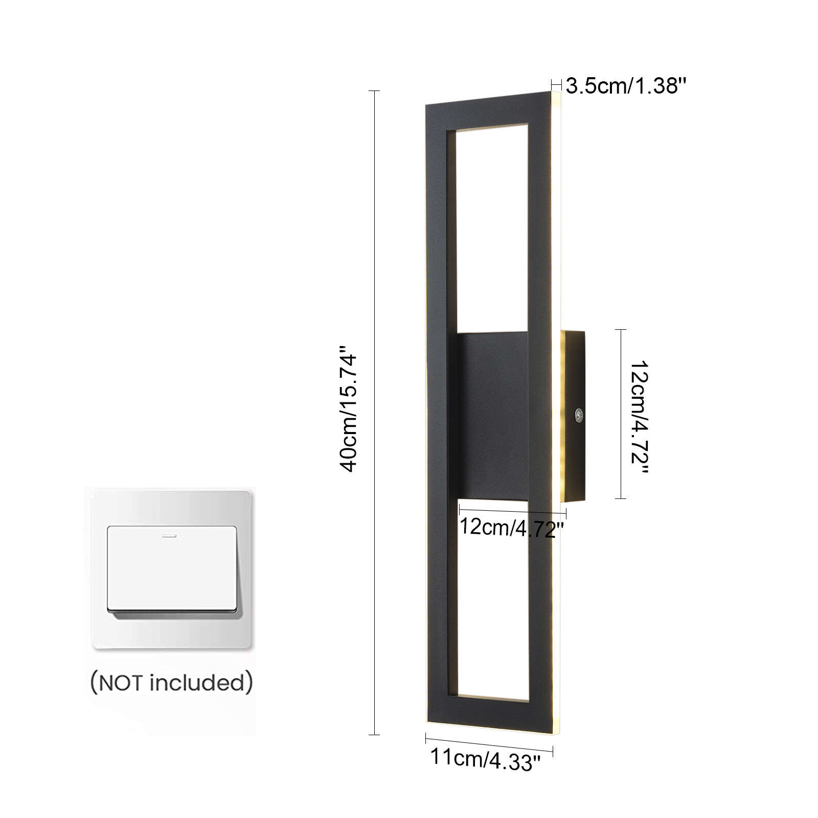 LED Wall Light Indoor Cube Modern Bedroom Living Room Wall Sconce Lamp Dimmable gallery
