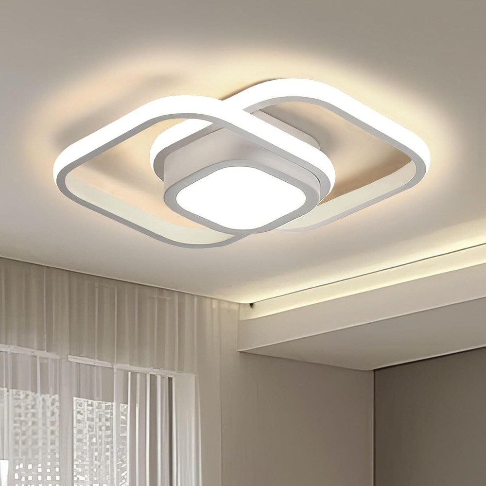 LED Ceiling Light Fixture, Super Bright Flush Mount Modern Ceiling Lamp for Bedr